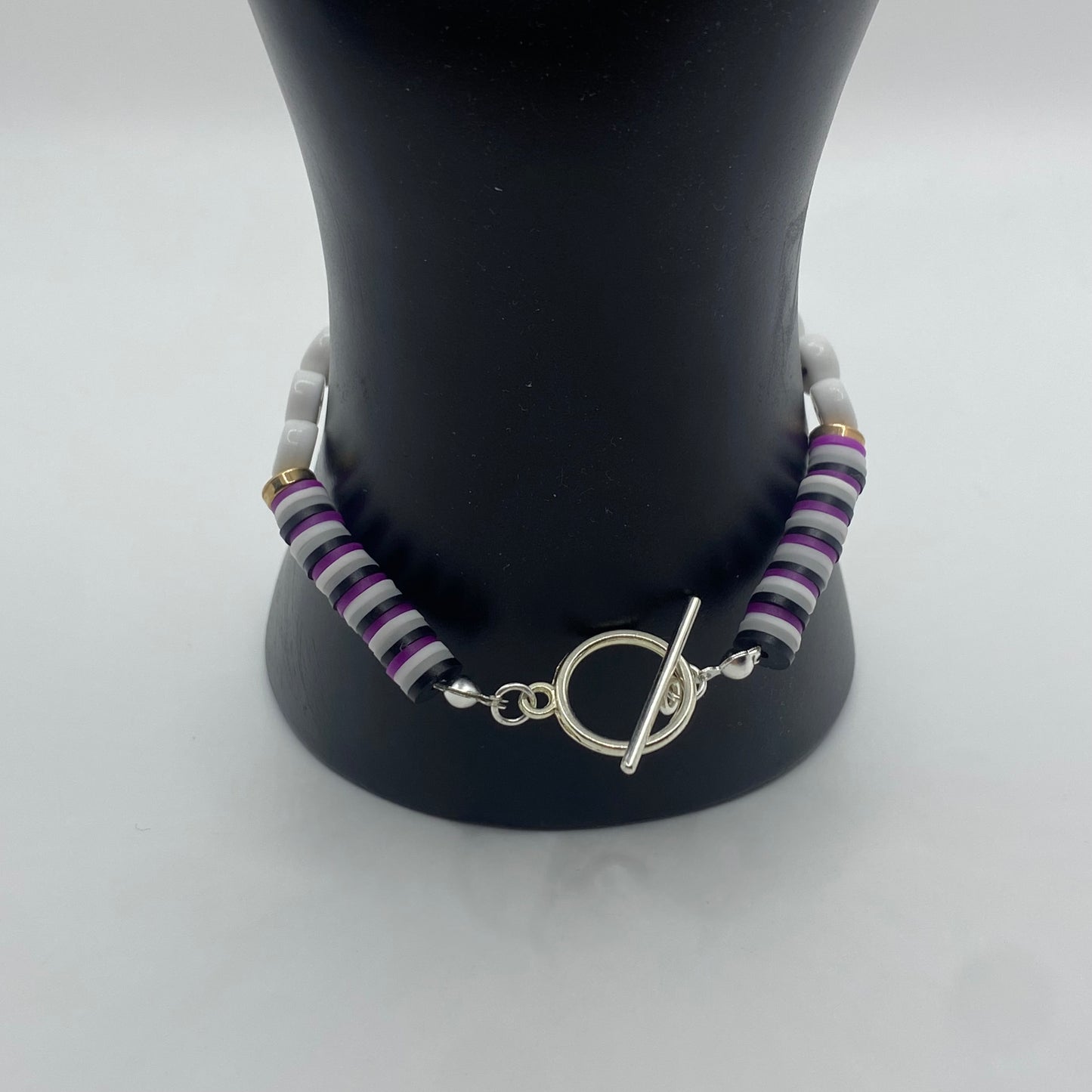 ‘Rather Eat Cake’ Asexual Pride Bracelet