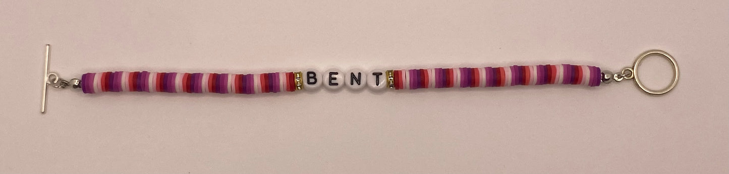 ‘Bent’ Lesbian Pride Bracelet