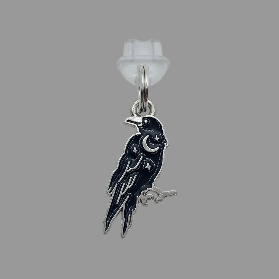 Celestial Crow Dust Plug Charm