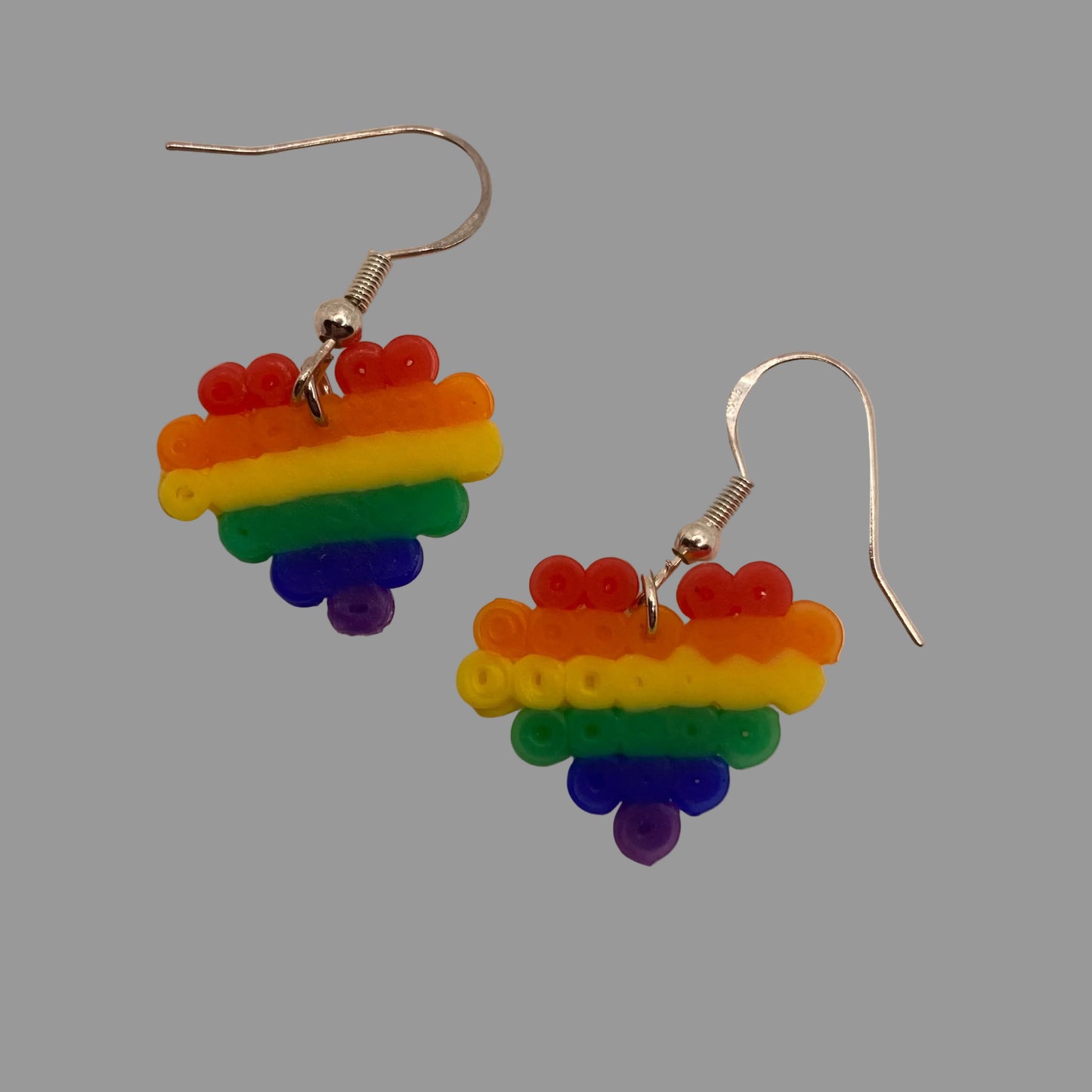 Pride Rainbow Fuse Bead Earrings