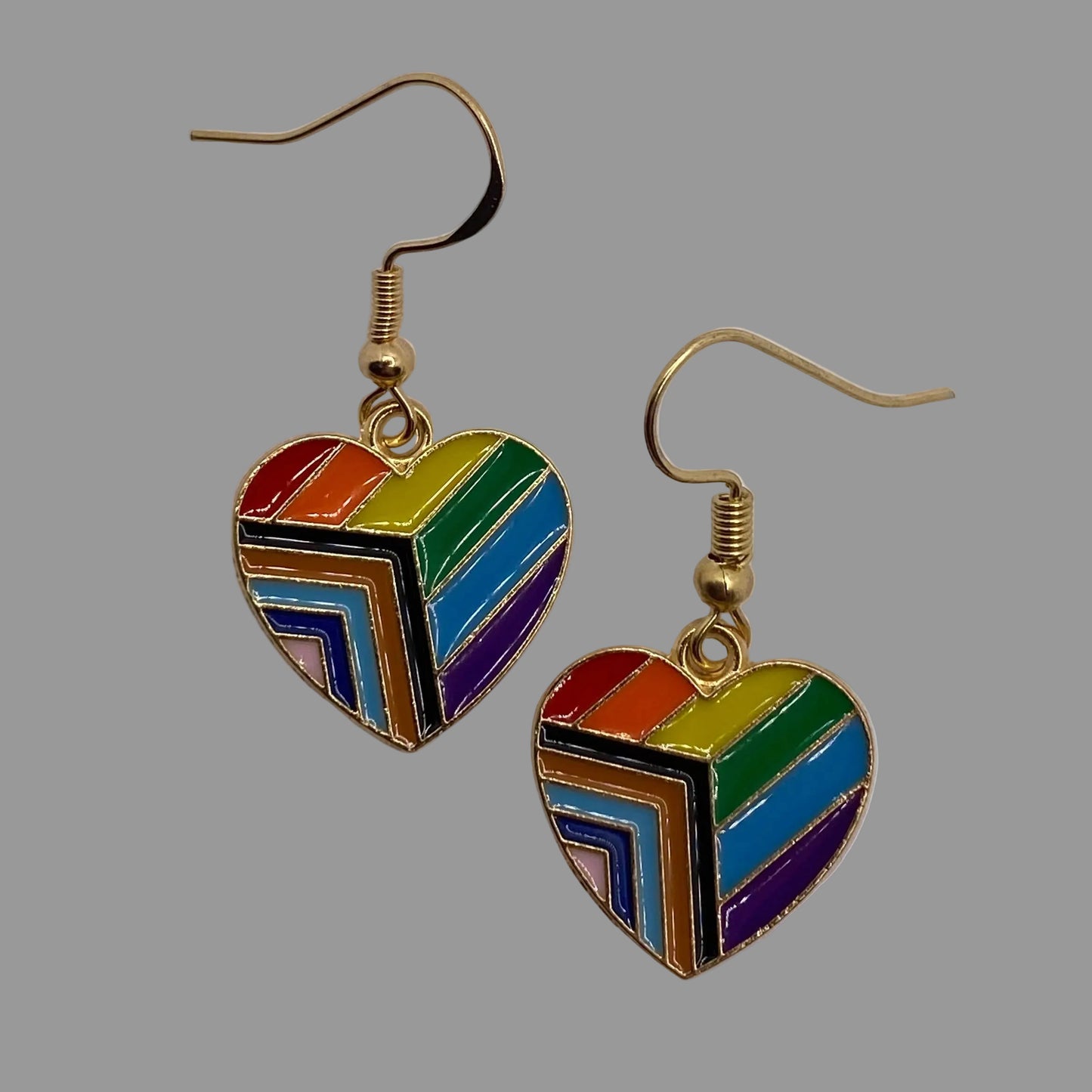 Pride Heart Earrings