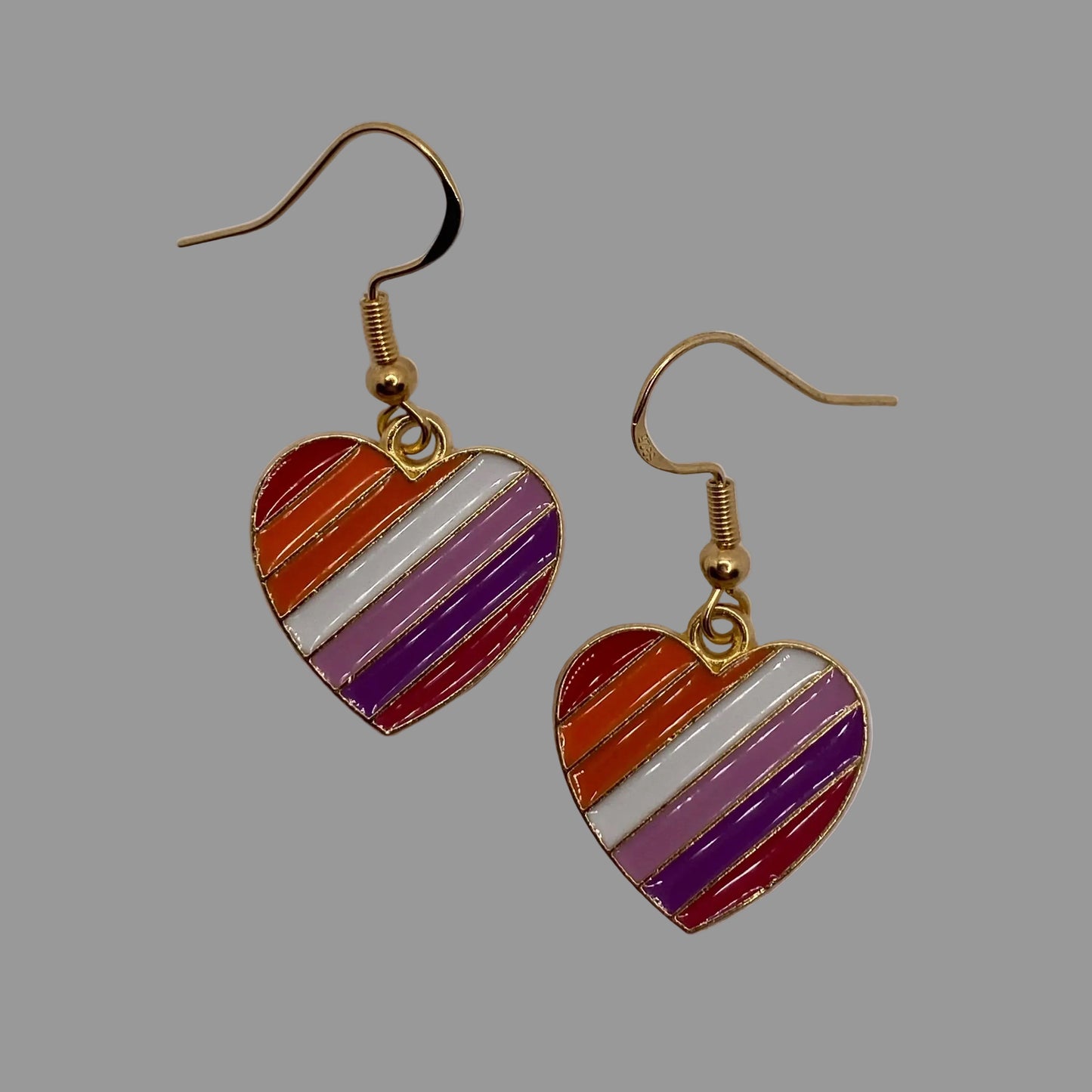 Pride Heart Earrings