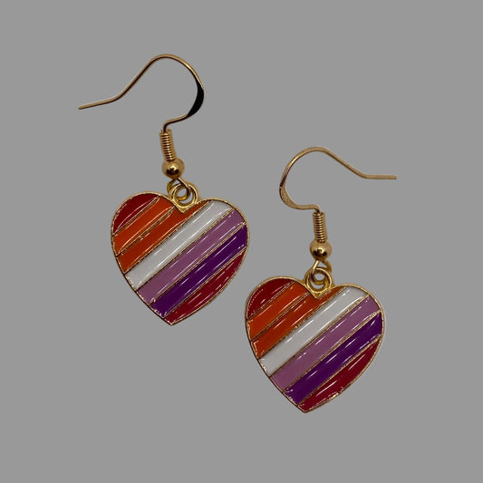 Pride Heart Earrings