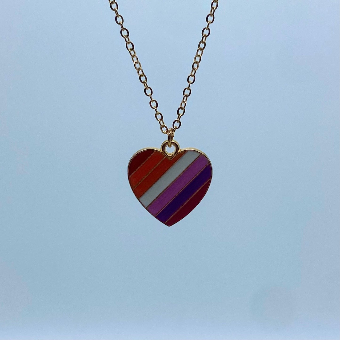 Pride Heart Pendant Necklace