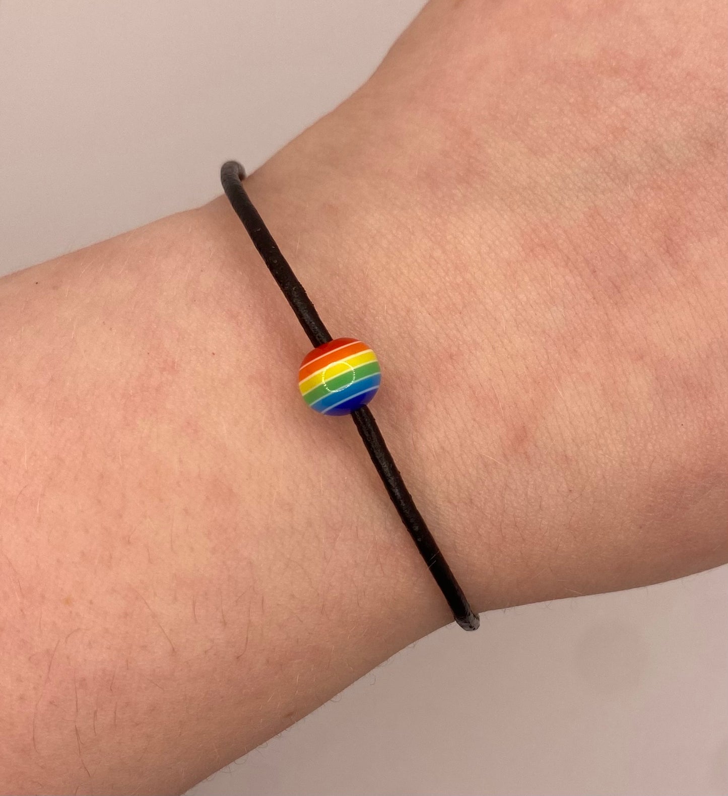 Pride Rainbow Bead Bracelet
