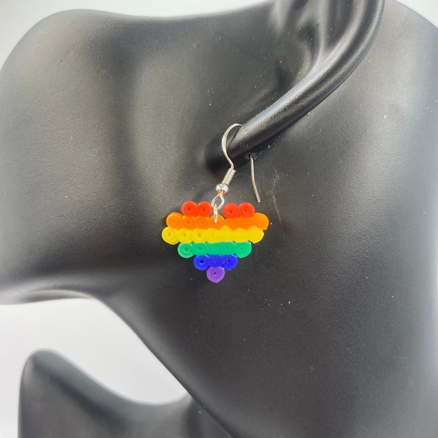 Pride Rainbow Fuse Bead Earrings