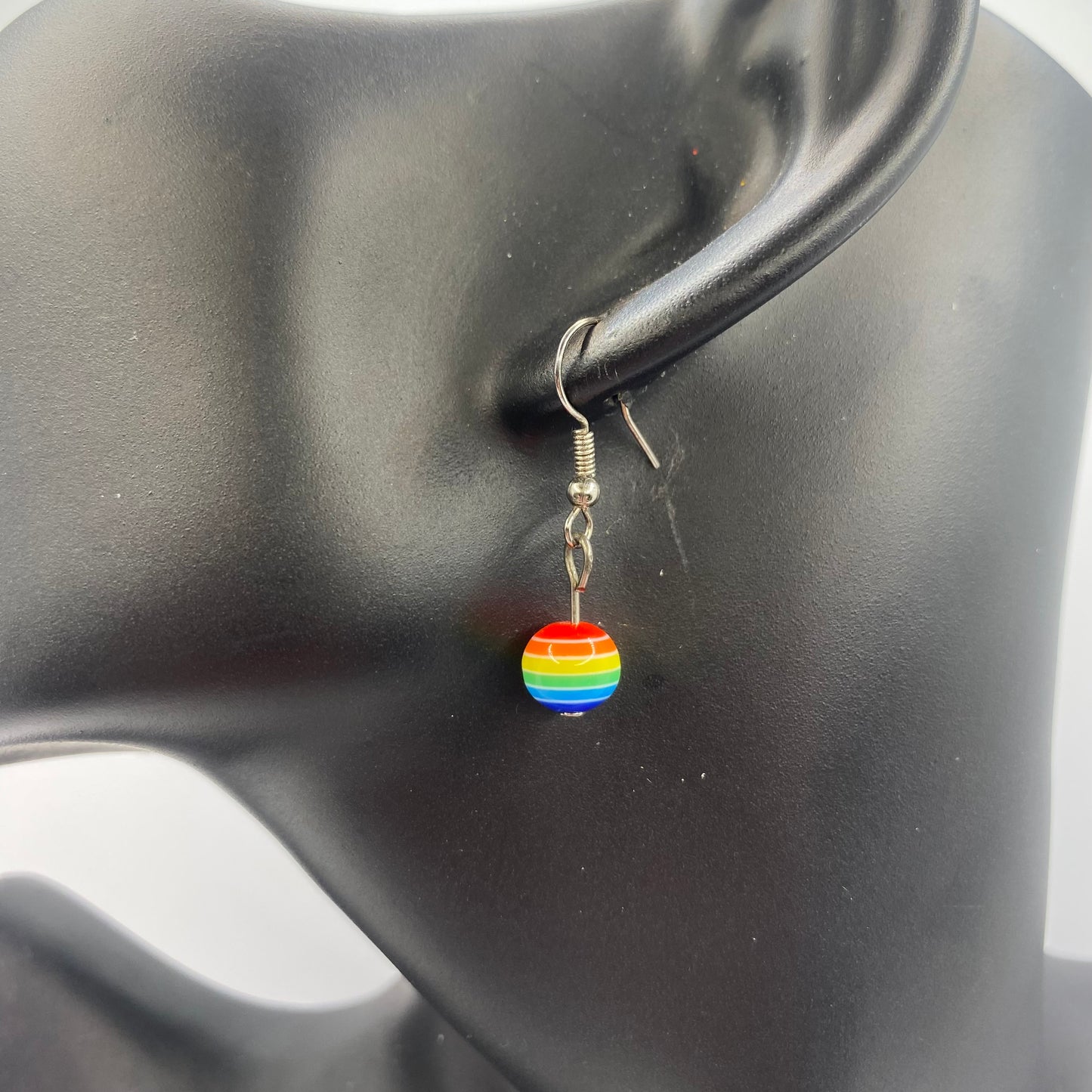 Beaded Pride Rainbow Earrings