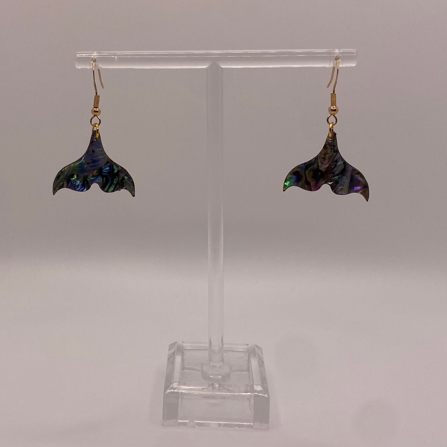 Abalone Shell Mermaid Tail Earrings
