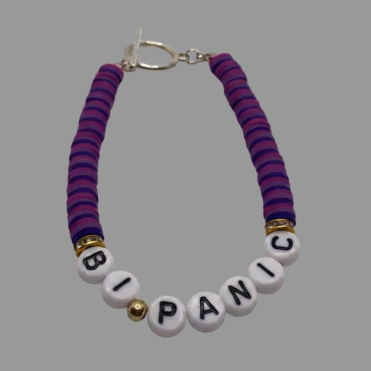 ‘Bi Panic’ Bisexual Pride Bracelet