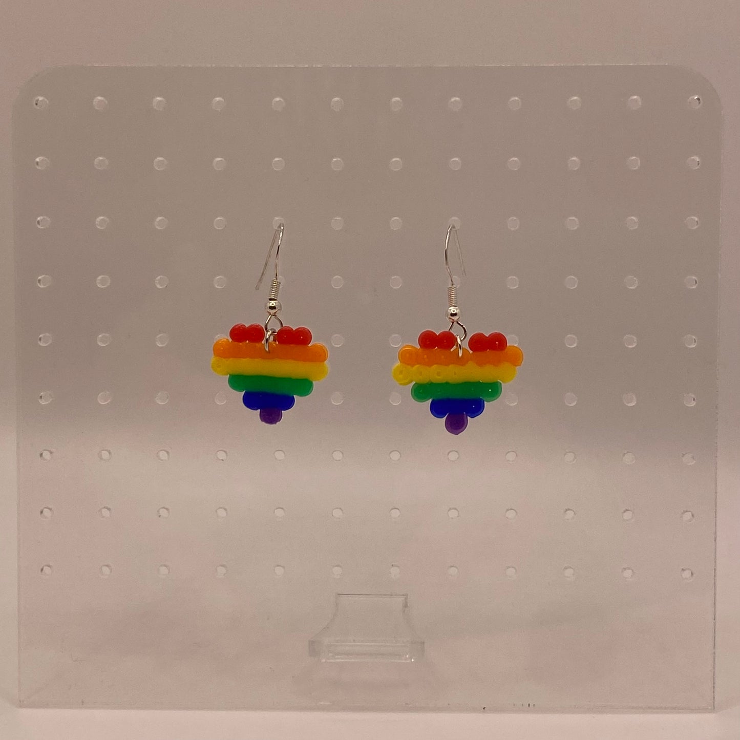 Pride Rainbow Fuse Bead Earrings