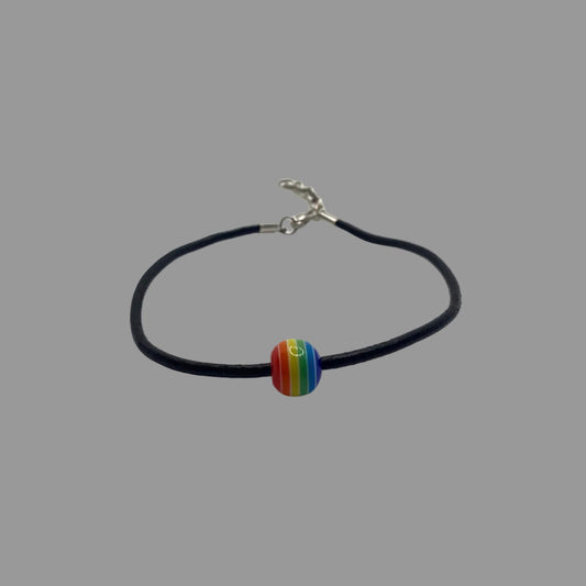 Pride Rainbow Bead Bracelet