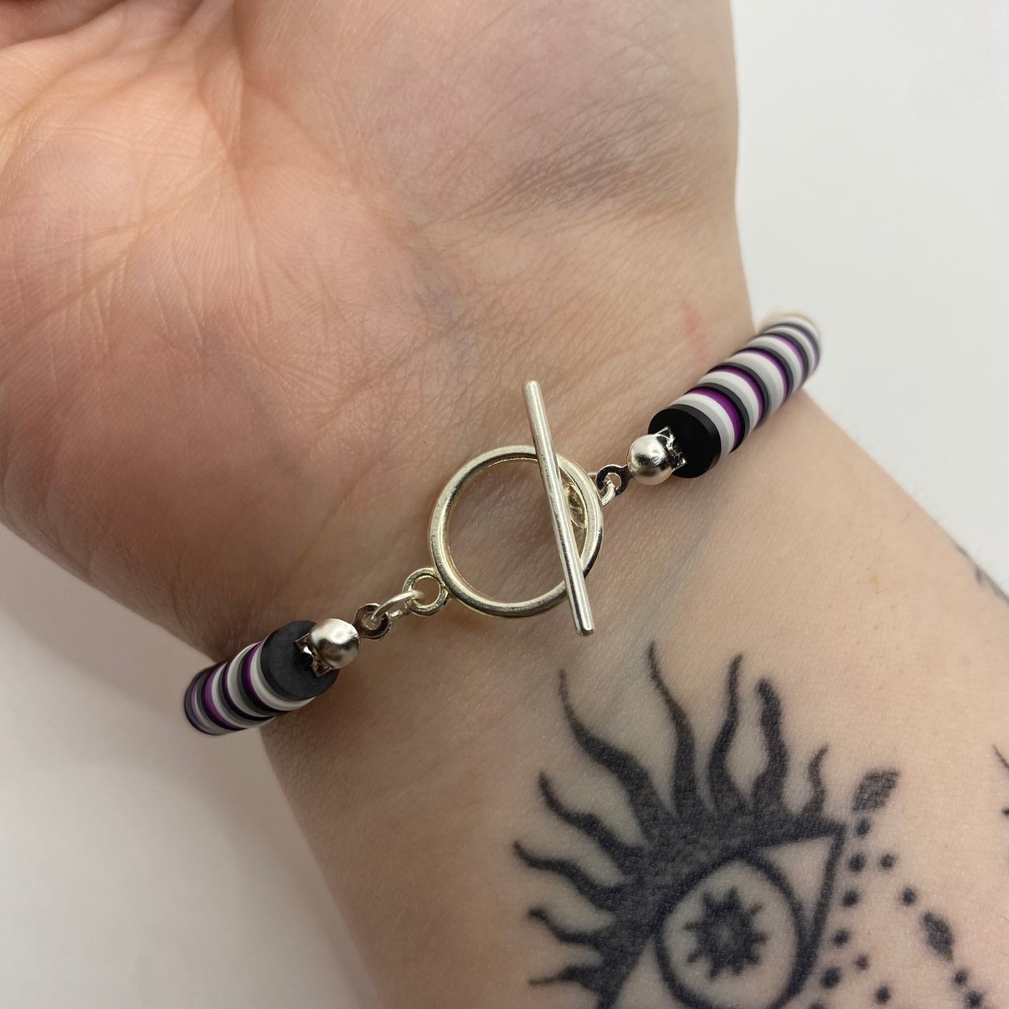 ‘Rather Eat Cake’ Asexual Pride Bracelet