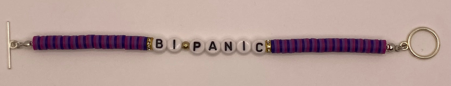 ‘Bi Panic’ Bisexual Pride Bracelet