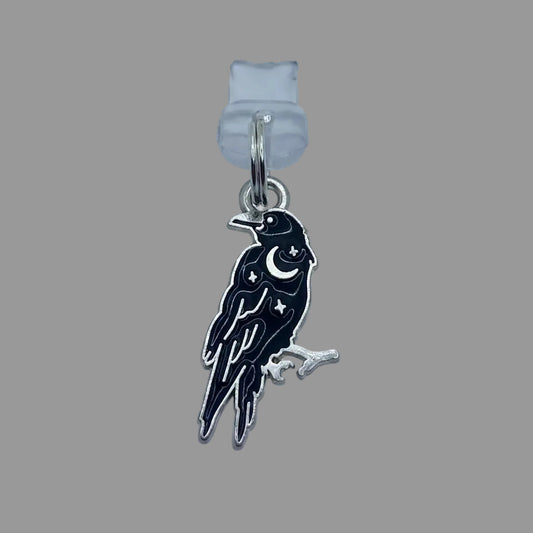 Celestial Crow Dust Plug Charm