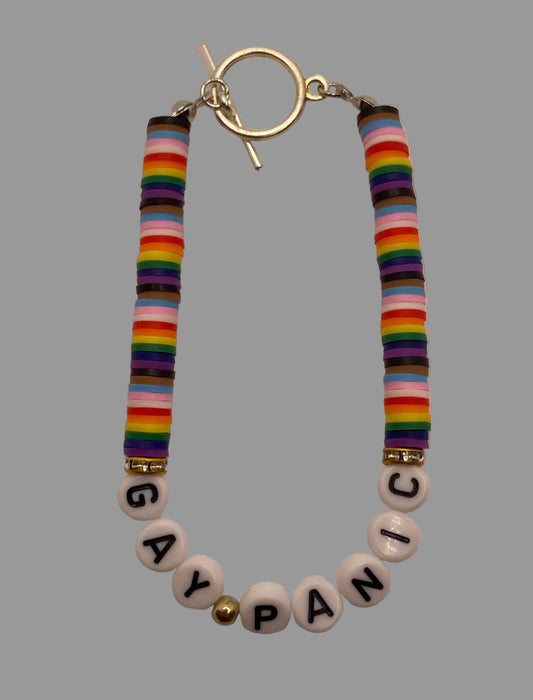 ‘Gay Panic’ Progressive Pride Rainbow Bracelet
