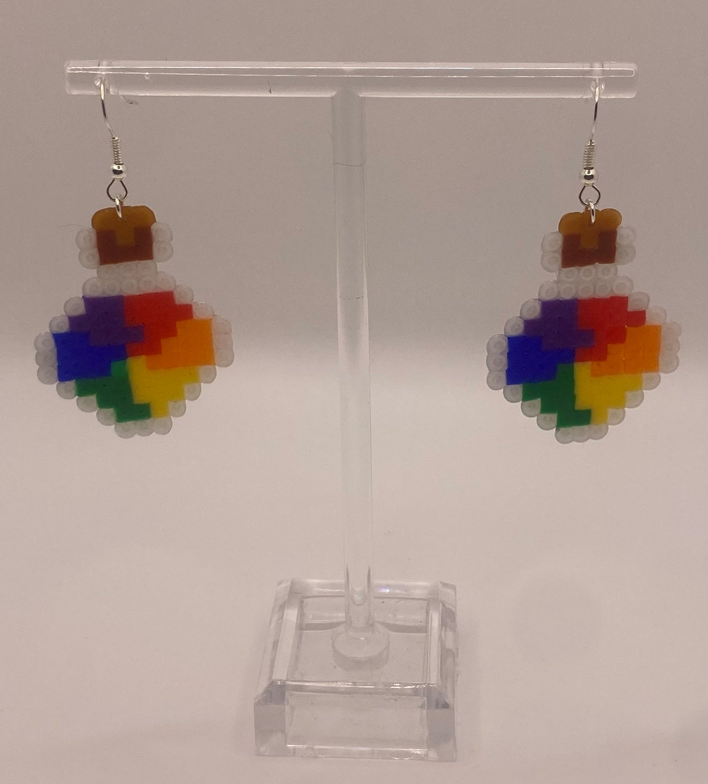 Pride Rainbow Potion Fuse Bead Earrings