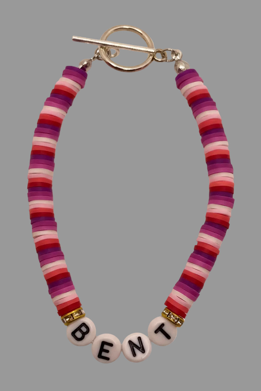 ‘Bent’ Lesbian Pride Bracelet