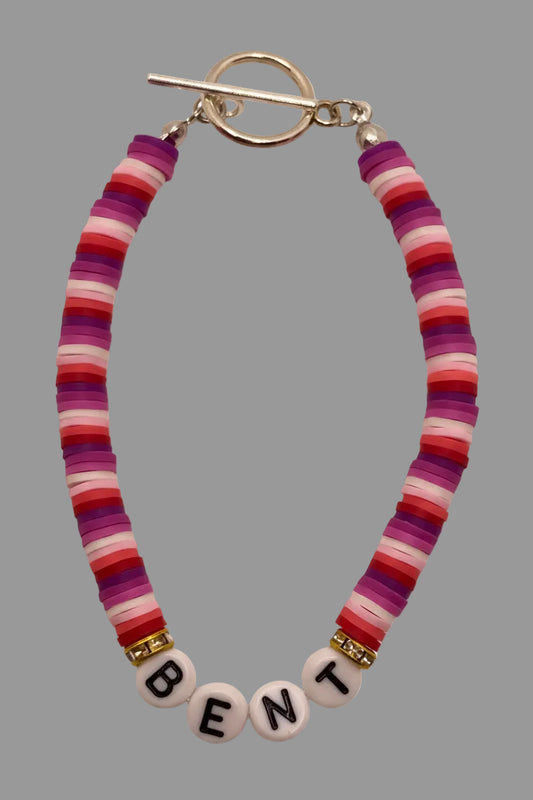 ‘Bent’ Lesbian Pride Bracelet