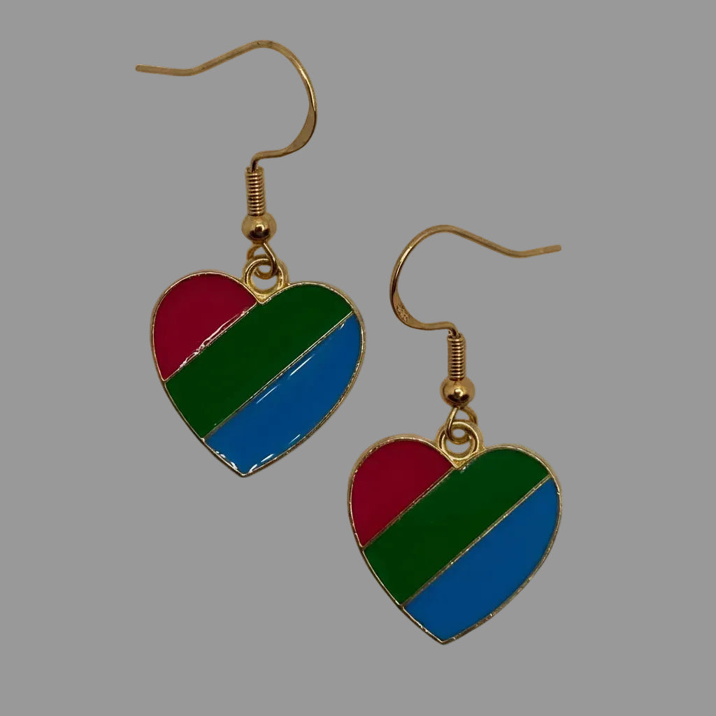 Pride Heart Earrings