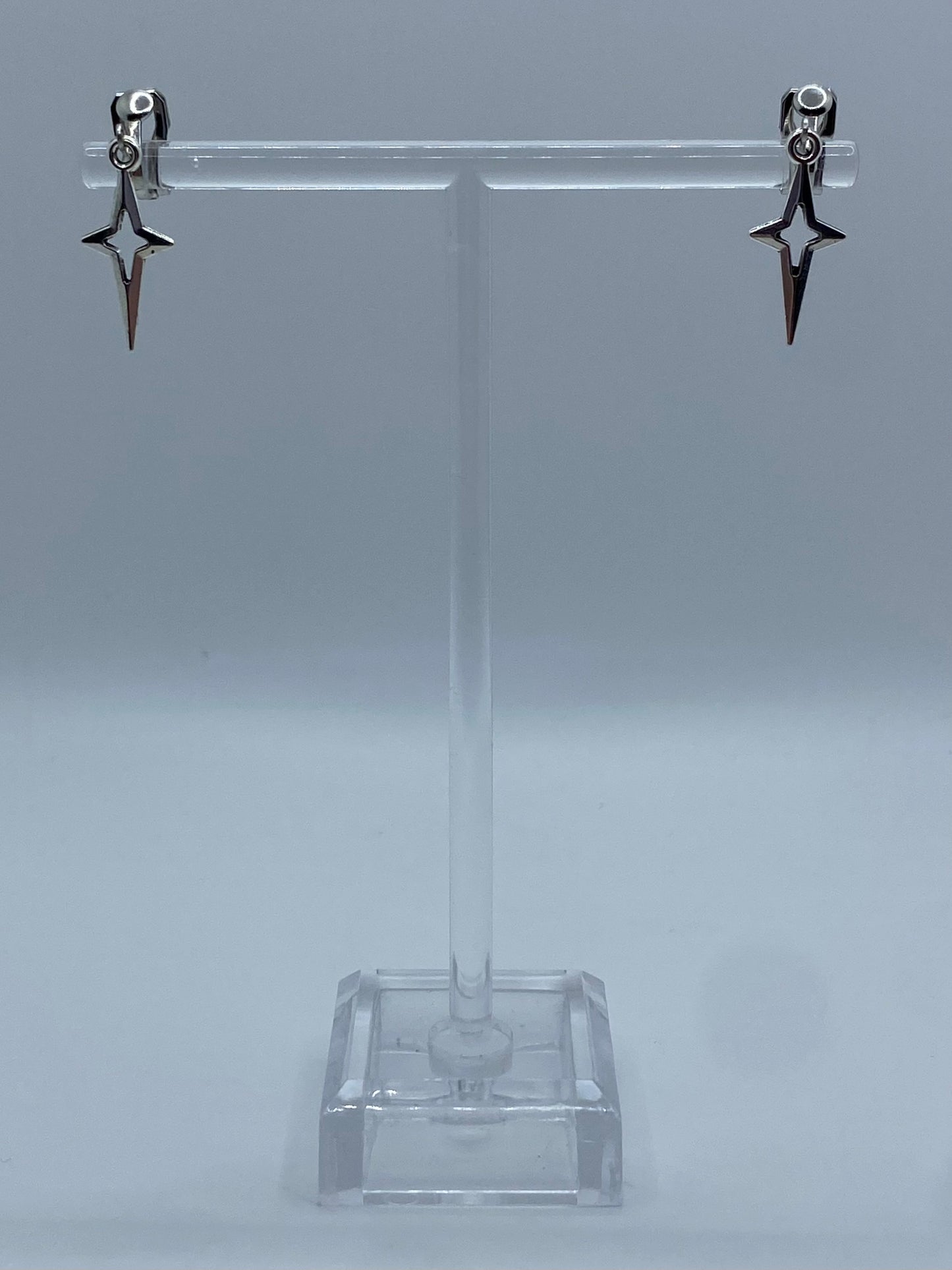 Silver Shining Star Earrings