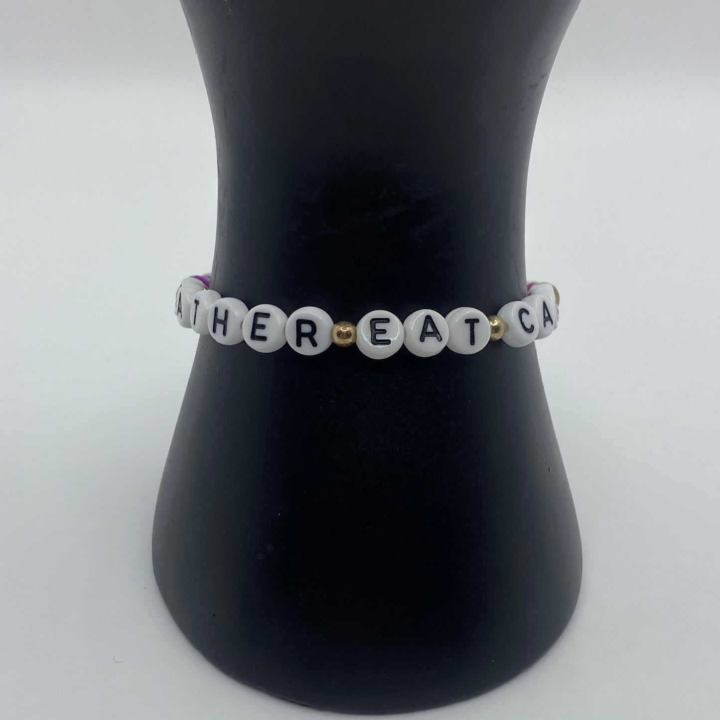 ‘Rather Eat Cake’ Asexual Pride Bracelet