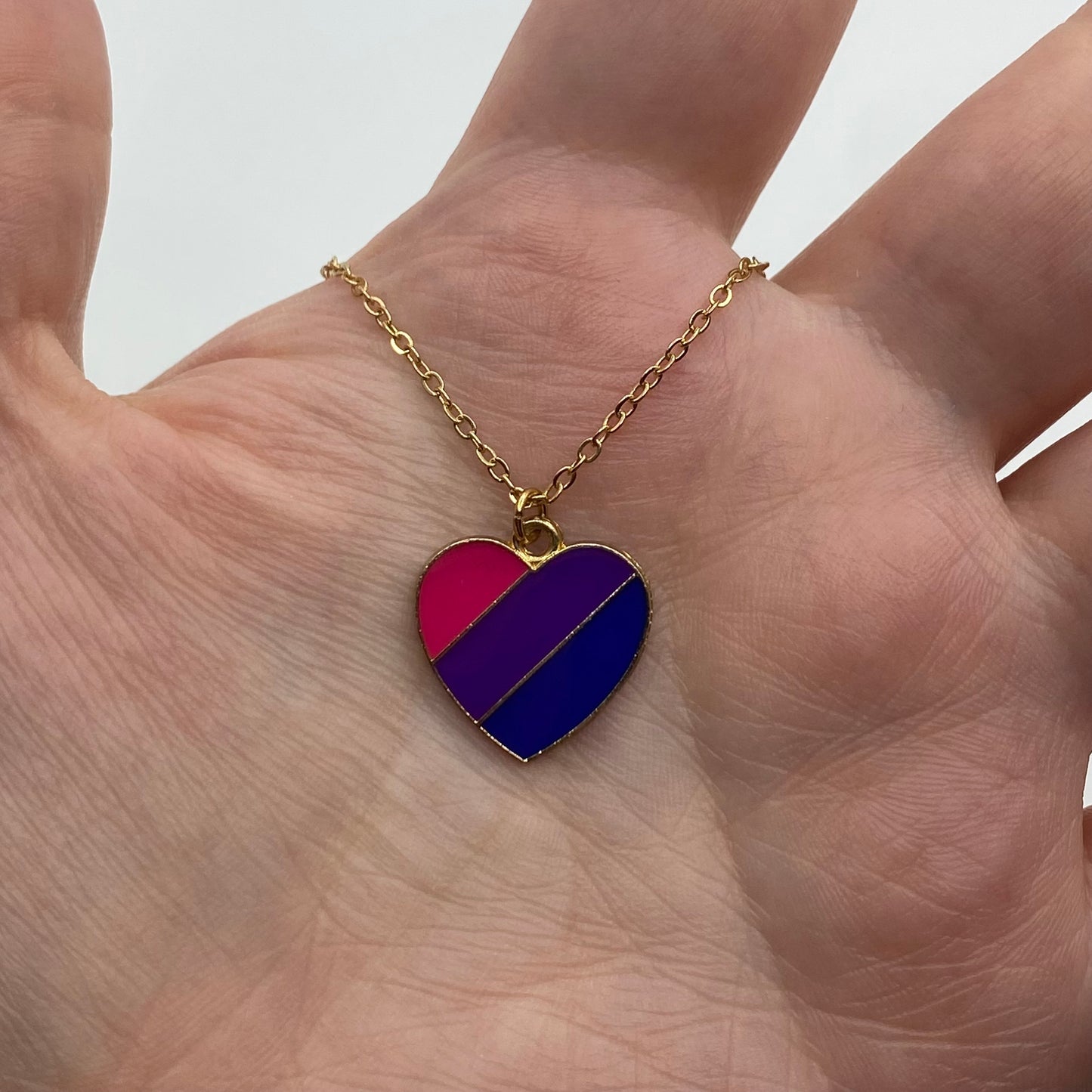Pride Heart Pendant Necklace