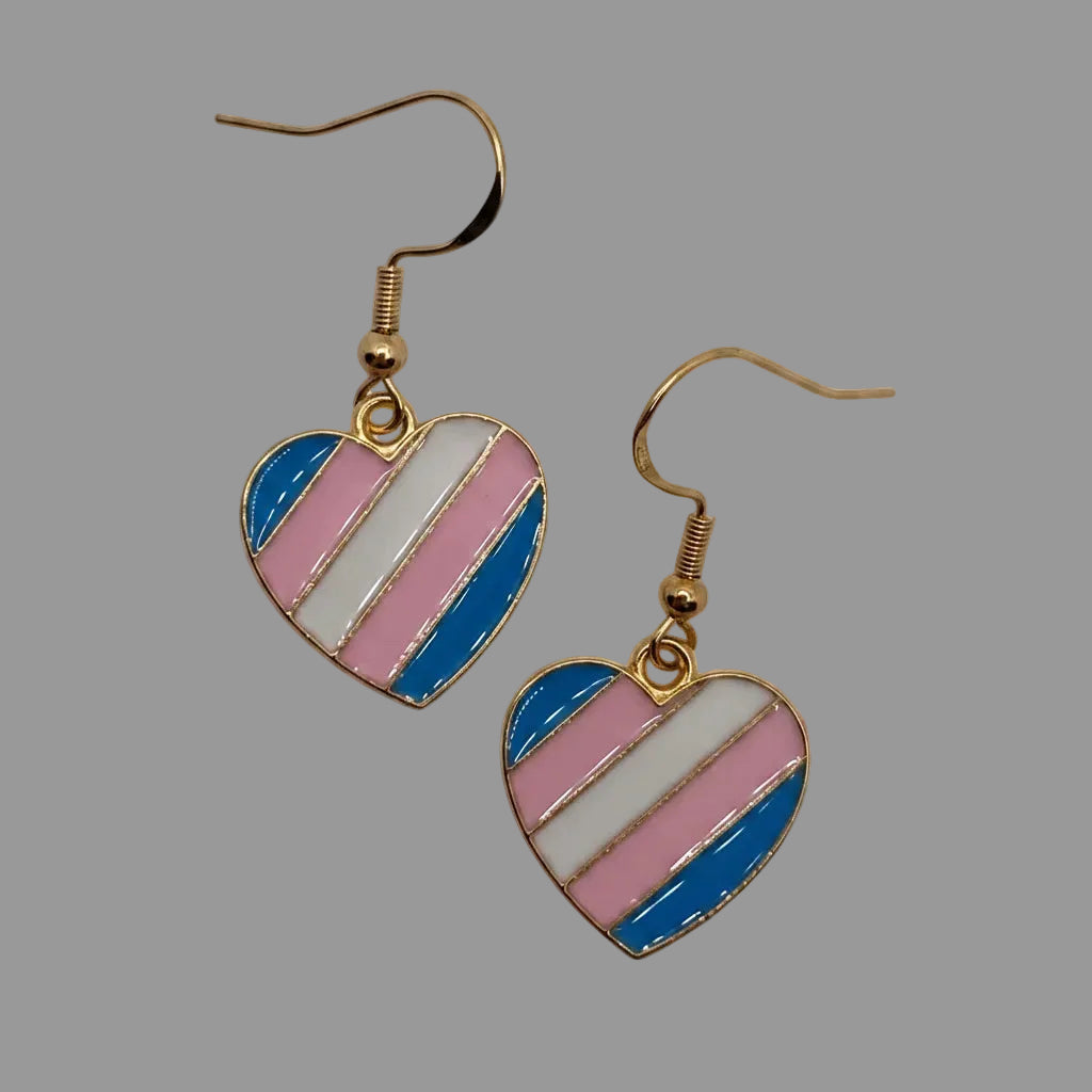 Pride Heart Earrings