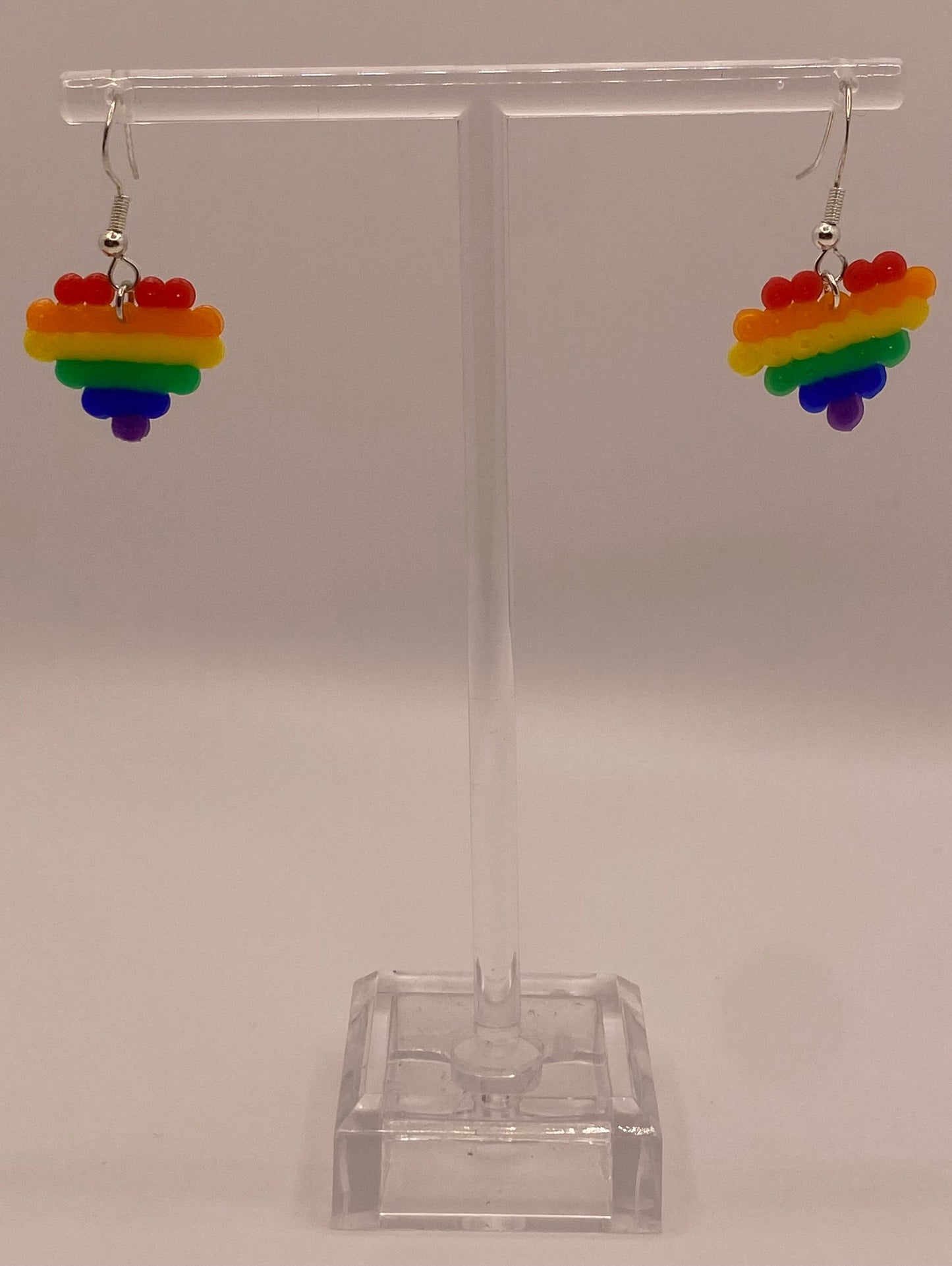 Pride Rainbow Fuse Bead Earrings