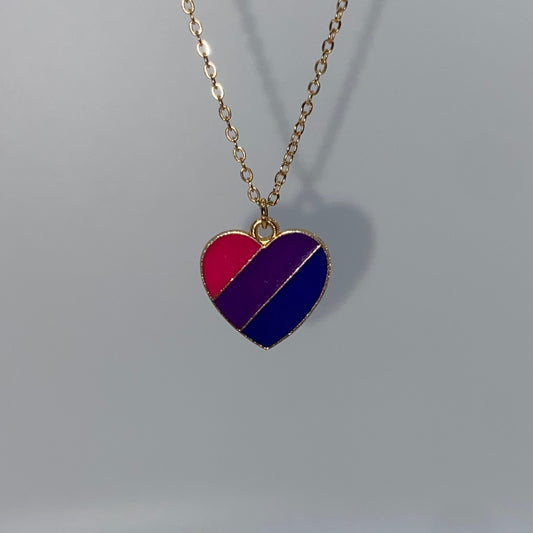 Pride Heart Pendant Necklace
