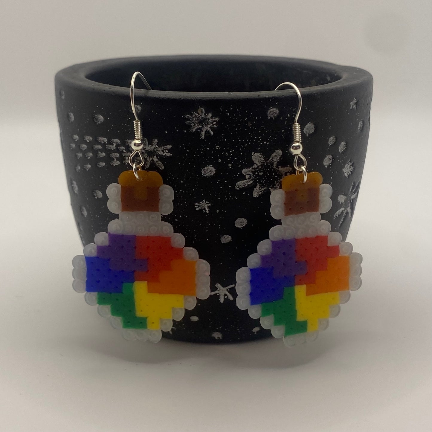Pride Rainbow Potion Fuse Bead Earrings