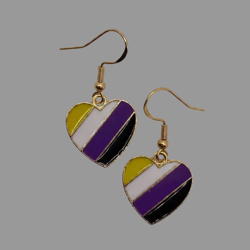 Pride Heart Earrings
